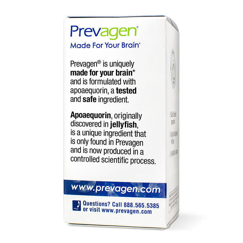 Prevagen Regular Strength For Your Brain Dietary Supplement Capsules 10mg Apoaequorin Vitamin D, 60 ct